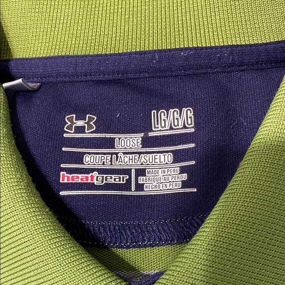 Under Armour HeatGear loose fit Polo. Size Large - Picture 2 of 6